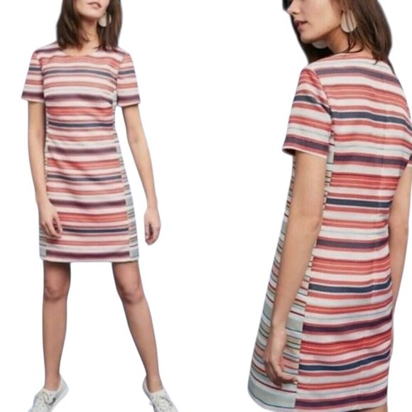 Hutch Brixton Multicolor Striped Mini Dress Size Large - Picture 1 of 8